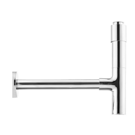 Designowy syfon umywalkowy Optima Chrome w wykończeniu chrome pro, średnica 32 mm
