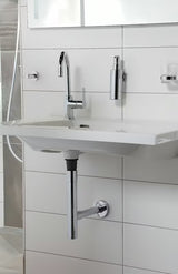 Designowy syfon umywalkowy Optima Chrome w wykończeniu chrome pro, średnica 32 mm