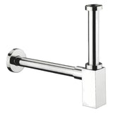 Designerski syfon umywalkowy Optima Chrome o średnicy 32 mm