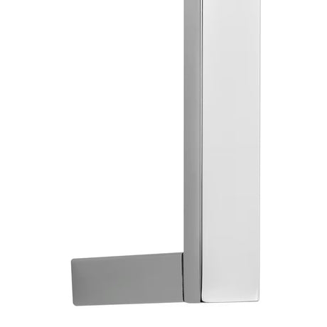 Kwadratowa drążek prysznicowy Optima Chrome z przesuwnym uchwytem, długość 68 cm