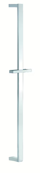Kwadratowa drążek prysznicowy Optima Chrome z przesuwnym uchwytem, długość 68 cm