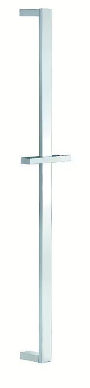 Kwadratowa drążek prysznicowy Optima Chrome z przesuwnym uchwytem, długość 68 cm