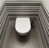 SZCZOTKA do Wc Optima Chrome z polerowanej stali nierdzewnej z możliwością montażu na ścianie lub ustawienia na podłodze.
