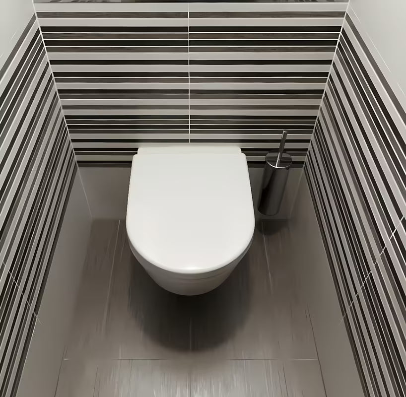 SZCZOTKA do Wc Optima Chrome z polerowanej stali nierdzewnej z możliwością montażu na ścianie lub ustawienia na podłodze.