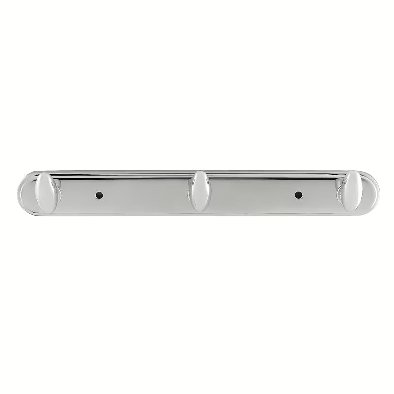 Ścienny wieszak z 3 haczykami Optima Chrome o okrągłym designie pro do wieszania ręczników i ubrań.