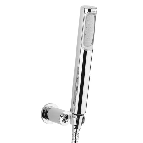 Paffoni Cruz bateria z kurkami ścienna bateria wannowa z zestawem prysznicowym w wykończeniu chrom.