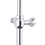 Metalowy system prysznicowy Paffoni Ricordi w designie retro z deszczownicą i słuchawką prysznicową w wykończeniu chrome.