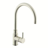 Paffoni Vallone stal nierdzewna bateria zlewozmywakowa Supersteel z obrotowym ramieniem