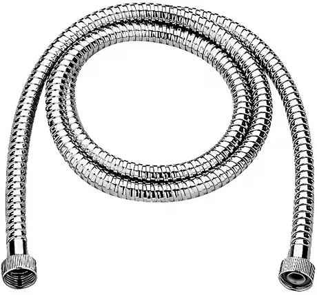 Chromowany metalowy wąż prysznicowy Paffoni o długości 100 cm z gwintami 1/2”Gx1/2”G.