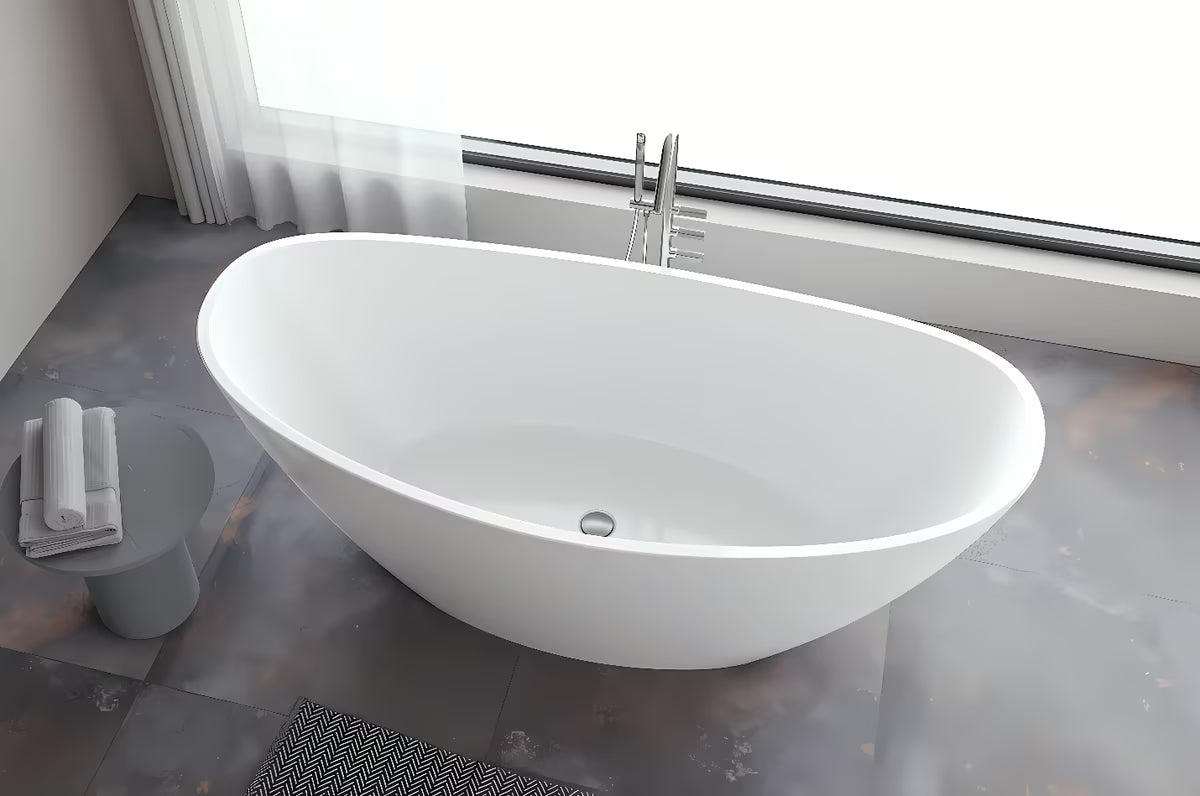 Wolnostojący  wanna akrylowa Polysan 170x80 cm pro do montażu lewo- i prawostronnego