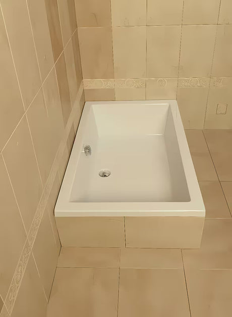 Biały brodzik prysznicowy prostokątny Polysan Deep z akrylu Akripol 100x75 cm