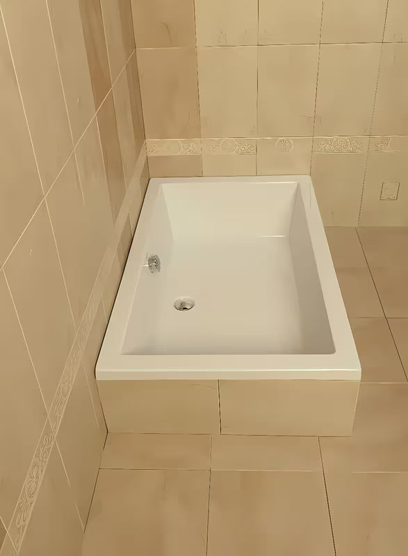 Biały brodzik prysznicowy Polysan Deep 75x75 cm z lanego akrylu z otworem przelewowym