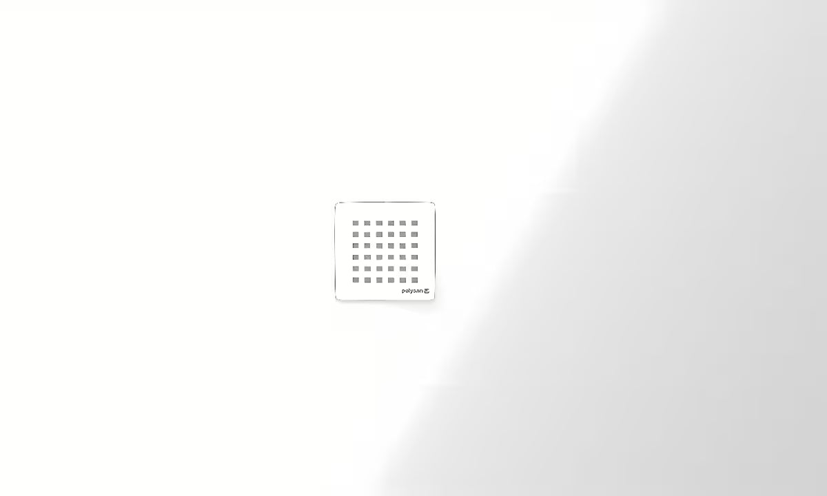Biały brodzik prysznicowy prostokątny Polysan Flexia z lanego marmuru 150x90 cm