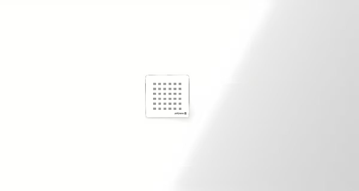 Biały brodzik prysznicowy prostokątny Polysan Flexia z lanego marmuru 150x80 cm