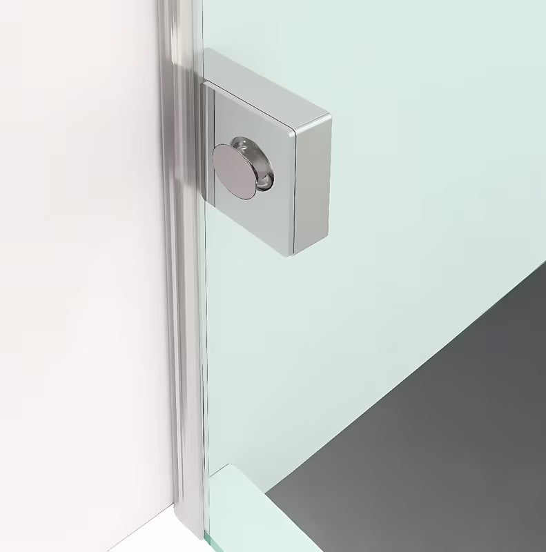 Polysan Fortis Edge ścianka boczna do drzwi prysznicowych 100 cm w błyszczącym chromie z przezroczystym szkłem