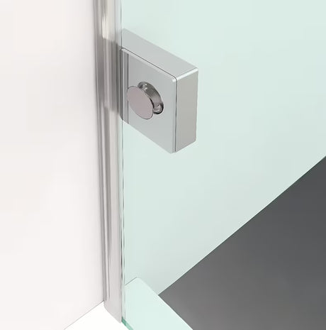 Polysan Fortis Edge ścianka boczna do drzwi prysznicowych 100 cm w błyszczącym chromie z przezroczystym szkłem