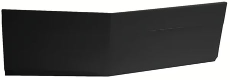 Przedni lewy panel do wanny Polysan Tigra w matowej czerni, wykonany z akrylu