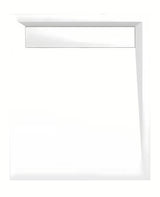 Biała brodzik prysznicowy prostokątny Polysan Varesa 100x80 cm z lanego marmuru