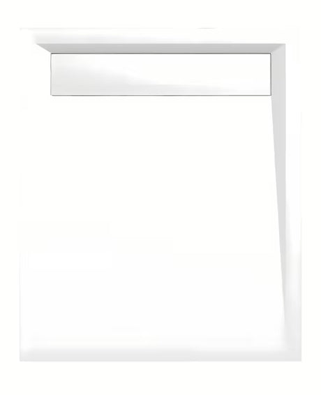 Biała brodzik prysznicowy prostokątny Polysan Varesa 100x80 cm z lanego marmuru