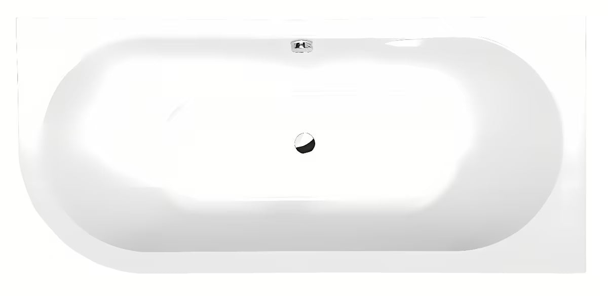 Prawa wanna asymetryczna Polysan Viva R Monolith 170x75 cm z akrylu lanego z panelem monolitycznym