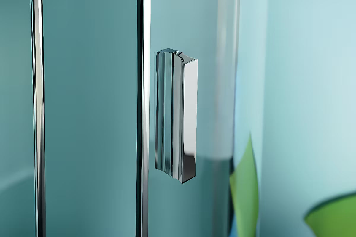 Drzwi prysznicowe Polysan Zoom Line 100 cm, chrom połysk, szkło przezroczyste, drzwi uchylne