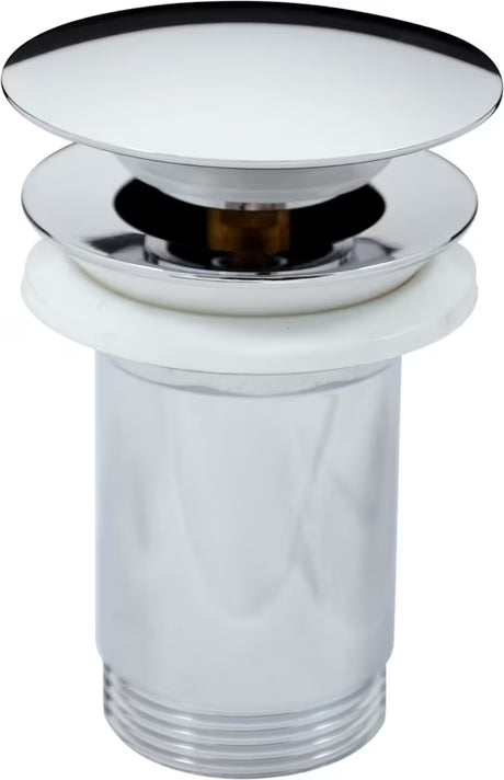 Chromowany korek umywalkowy odpływ Rav Slezak ClickClack z przelewem 5/4"
