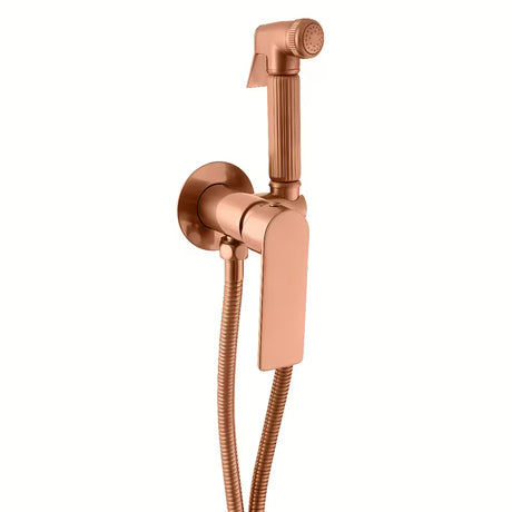 Podtynkowa bateria bidetowa Rav Slezak Nil w wykończeniu rose gold brushed z powłoką PVD