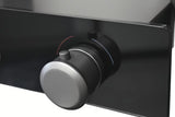 System prysznicowy Rav Slezak metal grey z deszczownicą ⌀ 300 mm i 3-funkcyjną słuchawką prysznicową
