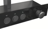 System prysznicowy Rav Slezak metal grey z deszczownicą ⌀ 300 mm i 3-funkcyjną słuchawką prysznicową
