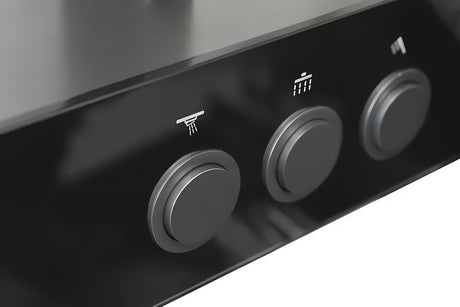 System prysznicowy Rav Slezak metal grey z deszczownicą ⌀ 300 mm i 3-funkcyjną słuchawką prysznicową