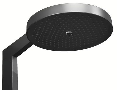 System prysznicowy Rav Slezak metal grey z deszczownicą ⌀ 300 mm i 3-funkcyjną słuchawką prysznicową