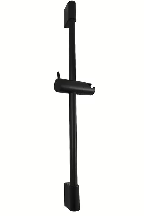 Czarna matowa drążek prysznicowy z uchwytem prysznica Rav Slezak o długości 60 cm.
