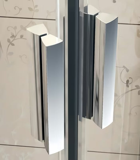 Ravak Blix kwadratowa kabina prysznicowa 80 cm w błyszczącym chromie, z przezroczystym szkłem i drzwiami przesuwnymi