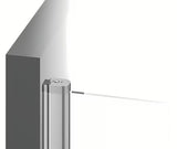 Ravak Chrome drzwi prysznicowe 80 cm w błyszczącym chromie, z przezroczystym szkłem bezpiecznym