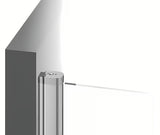 Drzwi prysznicowe Ravak Chrome 90 cm w błyszczącym chromie, z przezroczystym szkłem bezpiecznym