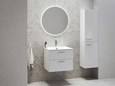 Ravak Chrome II szafka pod umywalkę 70 x 49 x 50 cm w białym połysku, z dwiema szufladami