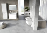 Białe miska WC wisząca Ravak Chrome RimOff bez kołnierza spłukującego z ukrytym mocowaniem EasyFix