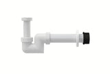 Biały plastikowy bidetowy syfon Ravak Chrome pro bidet Uni Chrome z mankietem