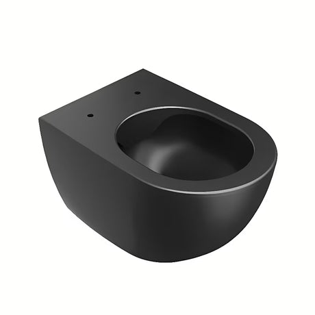 Wisząca MISKA wc miska WC Ravak Chrome w kolorze czarny mat z bezkołnierzowym spłukiwaniem RimOff i ukrytym mocowaniem EasyFix.