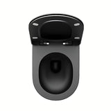Wisząca MISKA wc miska WC Ravak Chrome w kolorze czarny mat z bezkołnierzowym spłukiwaniem RimOff i ukrytym mocowaniem EasyFix.