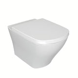 Biały miska WC wisząca Ravak Classic z technologią bezkołnierzową RimOff i ukrytym mocowaniem