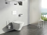 Białe miska WC wisząca Ravak Classic z technologią bezkołnierzową RimOff i ukrytym mocowaniem