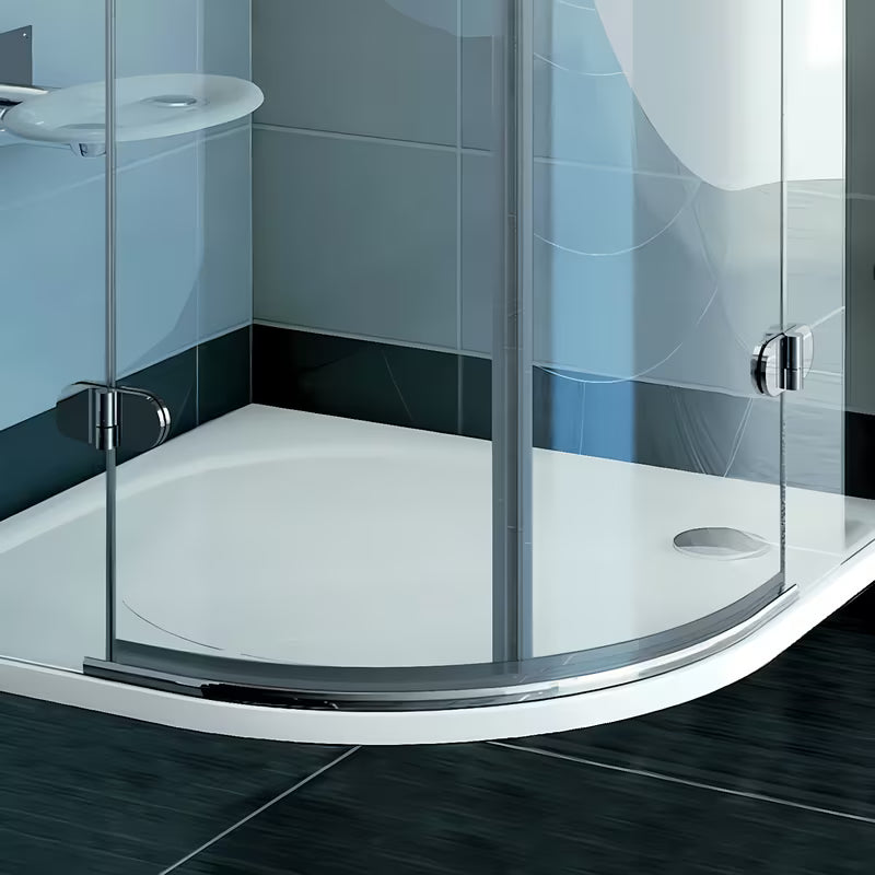 Aluminiowy okapnik ćwierćokrągły KK3 L pro lewy kabiny prysznicowe Ravak Brilliant i GlassLine