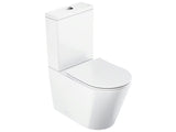 Biała wolnostojący  KOMPAKT wc Ravak Elegant RimOff z deską soft Close z dwudzielnym spłukiwaniem 3/6 l.