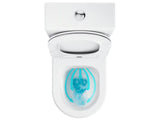 Biała wolnostojący  KOMPAKT wc Ravak Elegant RimOff z deską soft Close z dwudzielnym spłukiwaniem 3/6 l.