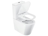 Biała wolnostojący  KOMPAKT wc Ravak Elegant RimOff z deską soft Close z dwudzielnym spłukiwaniem 3/6 l.