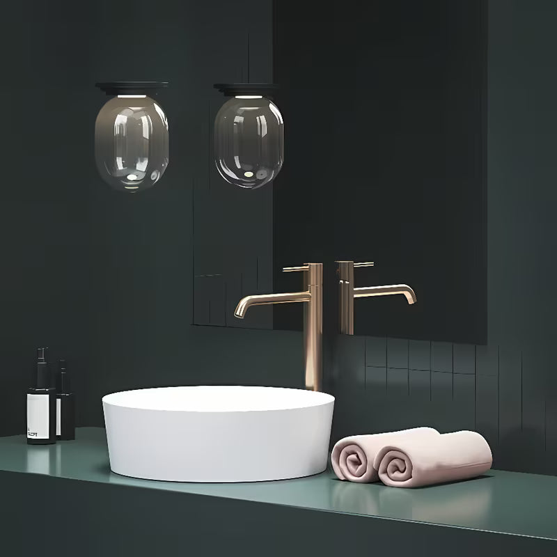 Wysoka stojąca bateria umywalkowa Ravak Espirit w wykończeniu Rose Gold Brushed bez odpływu