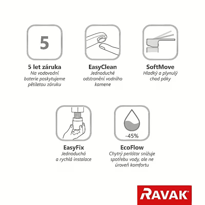 Wysoka stojąca bateria umywalkowa Ravak Espirit w wykończeniu Rose Gold Brushed bez odpływu
