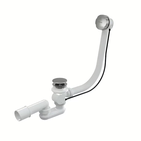 Komplet odpływowy do wanny Ravak z przelewem 570 mm w wykończeniu błyszczący chrom