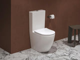 Biała wolnostojący  KOMPAKT wc Ravak Optima RimOff z deską soft Close